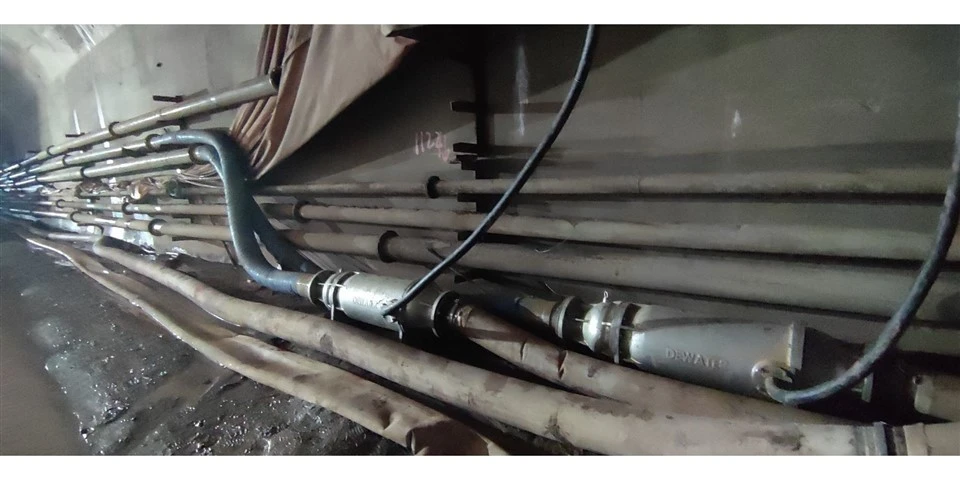 Equipamento de resgate para drenagem de inundação de mina